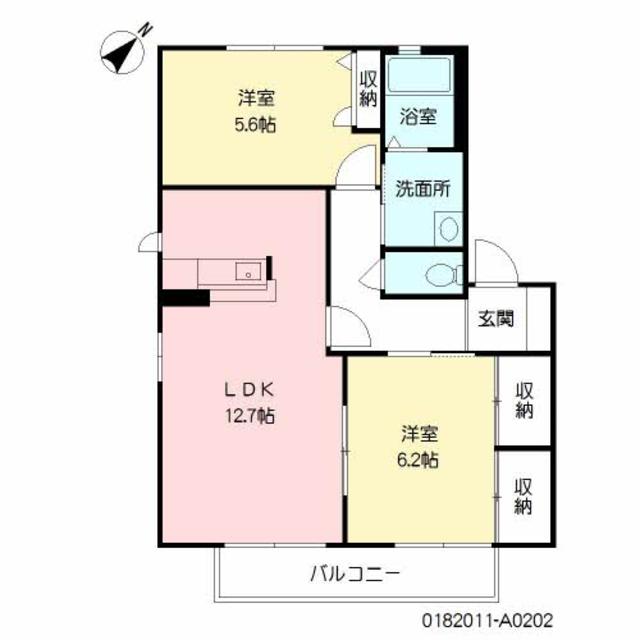 【アルバ若園　Ａ棟の間取り】