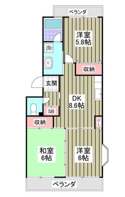 セントラルビレッジの間取り