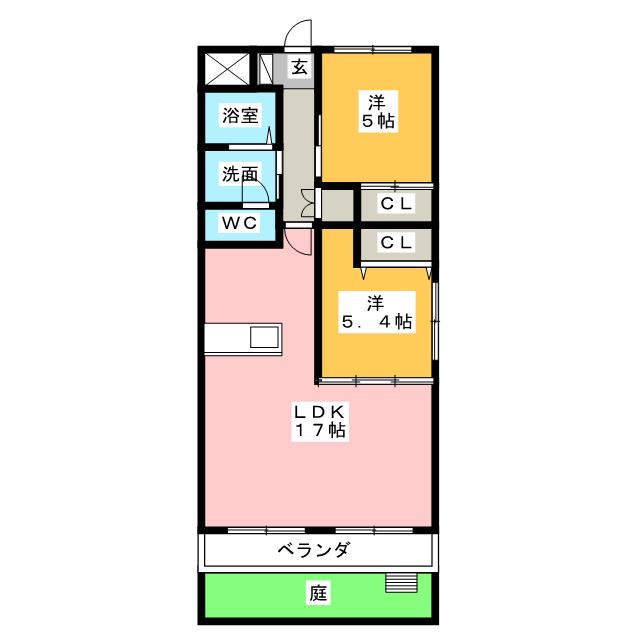 第２光ハイツの間取り