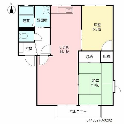 コンフォート海原A棟の間取り