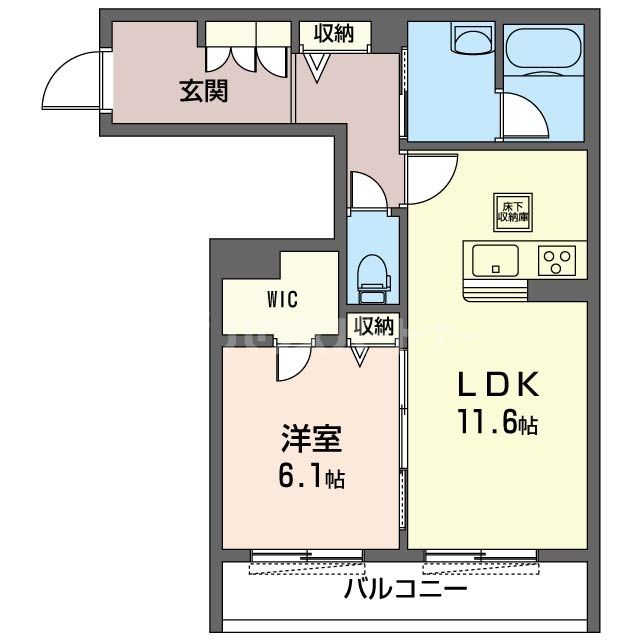 足立区栗原のマンションの間取り