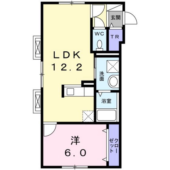 ヴィラ本町の間取り