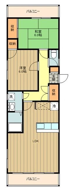 シャンブルド昭島の間取り