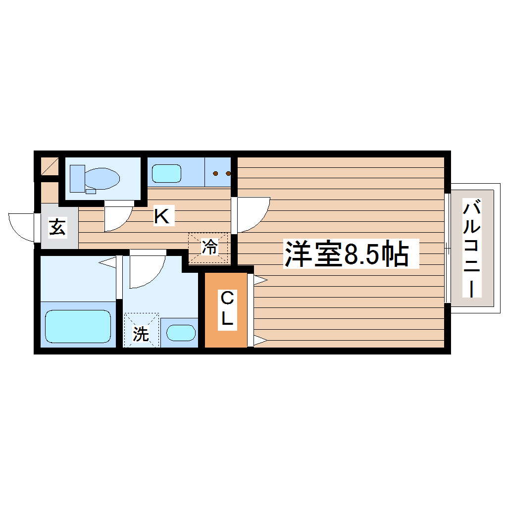 アスコット高橋の間取り