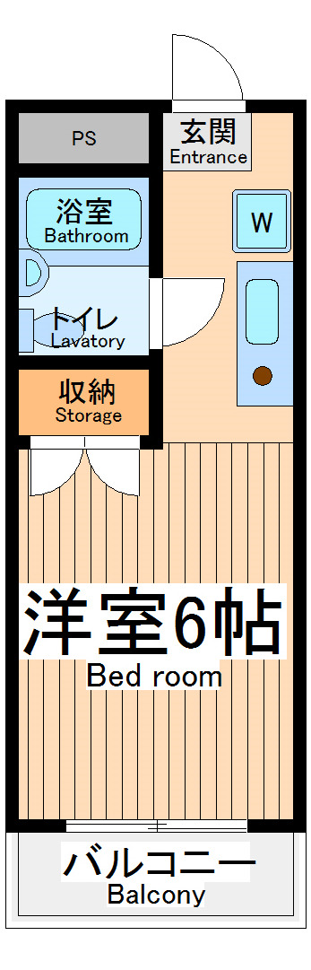 国立市青柳のマンションの間取り