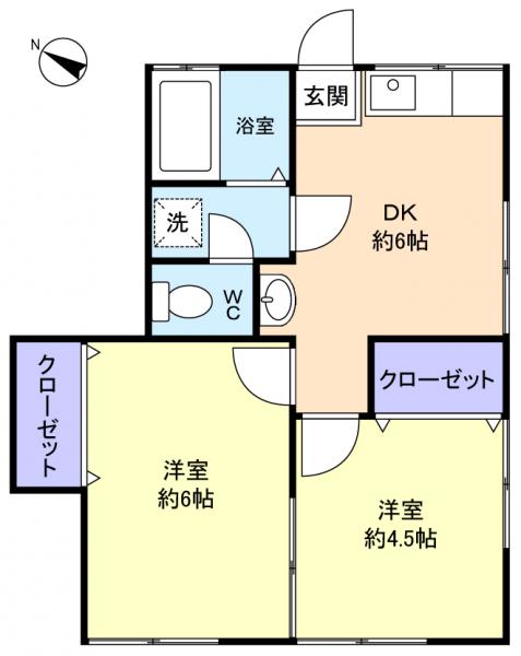 内田荘の間取り