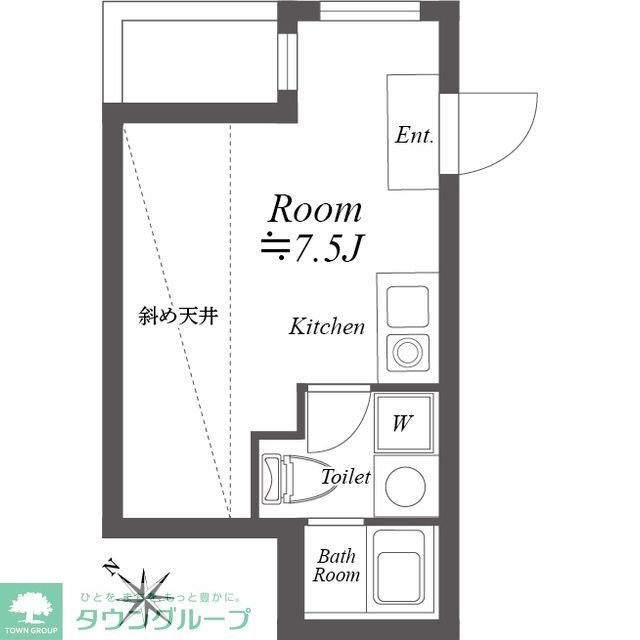 渋谷区神宮前のマンションの間取り