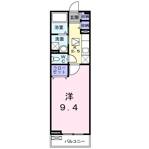 【泉佐野市野出町のアパートの間取り】