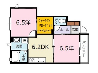 アルル　弐番館の間取り