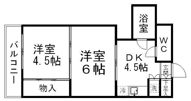 シャングリラ福沢の間取り