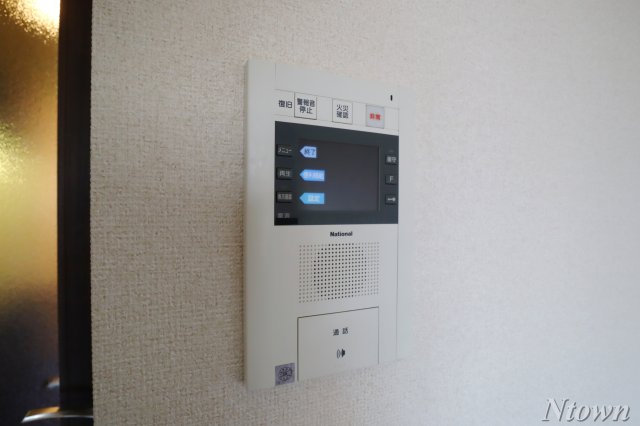 セキュリティ　モニター付きインターホンです