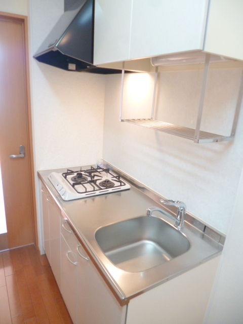 キッチン　★調理スペースが確保されたガス２口付きシステムキッチン★