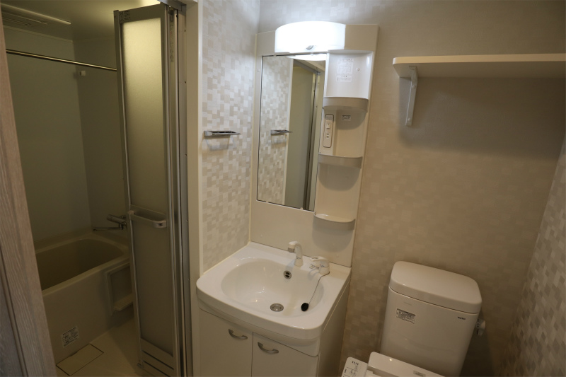 洗面設備　広い洗面スペース