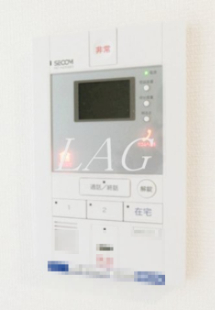 セキュリティ　モニター付きインターフォンです。