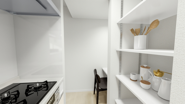 キッチン　※建築中のため実際の建物と設備等が変更になる場合がございます