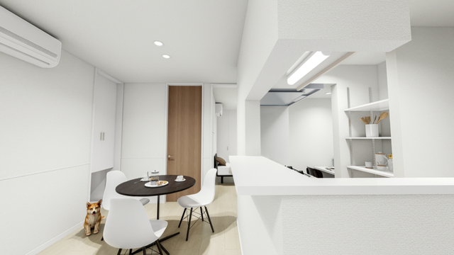 居室・リビング　※建築中のため実際の建物と設備等が変更になる場合がございます