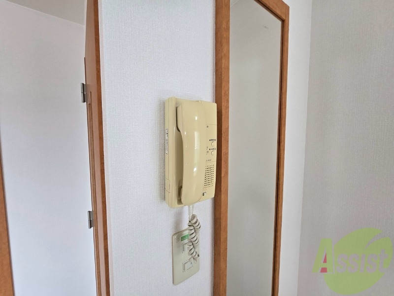 セキュリティ　インターホンは通話ができるので急な訪問があっても安心です。
