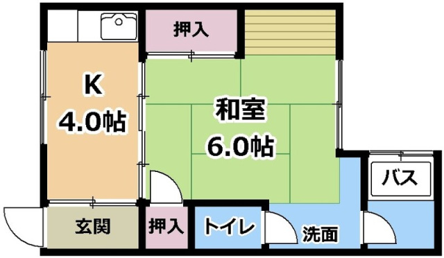 コーポ清水の間取り写真