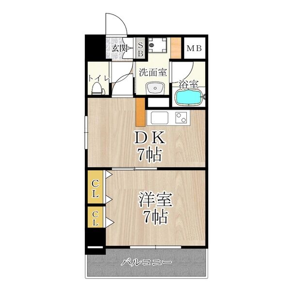 CITY SPIRE難波南の間取り写真