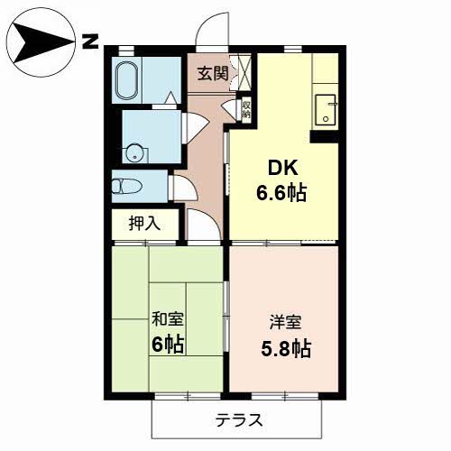 グリーンヒルズ西之町の間取り写真