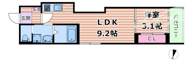 ライトサイドの間取り写真