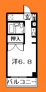 ＪＲ総武線 西船橋駅 徒歩15分 7階建 築38年の間取り写真