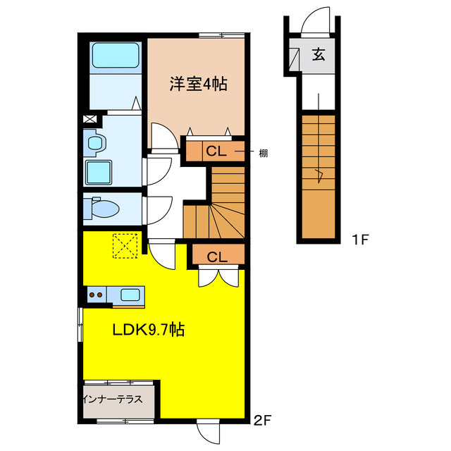 岐阜市 2階建 新築の間取り写真