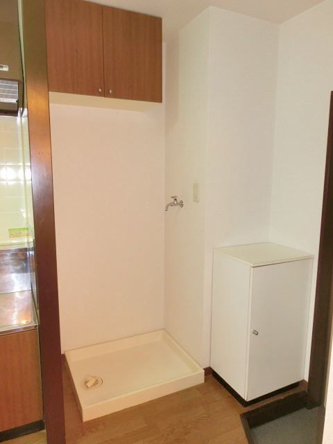 その他部屋・スペース　洗濯機置場の上部に収納完備。