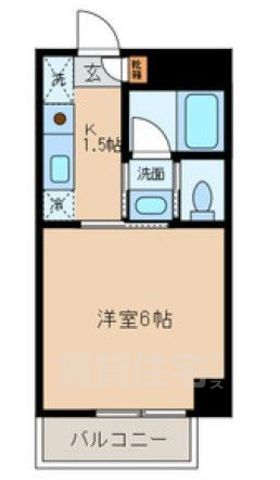 京王井の頭線 三鷹台駅 徒歩14分 4階建 築35年の間取り写真