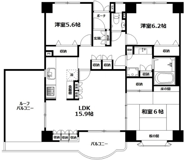 東戸塚アーバンコンフォート壱番館の間取り写真