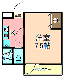 東武伊勢崎線 西新井駅 徒歩4分 3階建 築35年の間取り写真