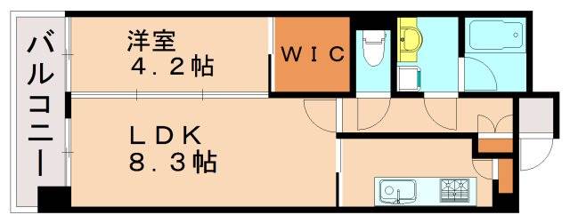 地下鉄空港線 東比恵駅 徒歩13分 15階建 築18年の間取り写真