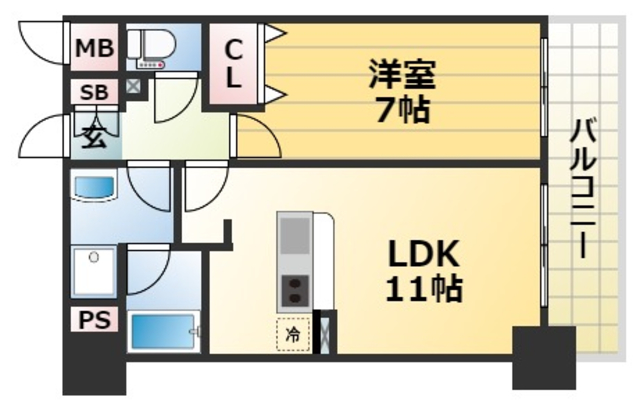 CITYSPIRE新神戸の間取り写真