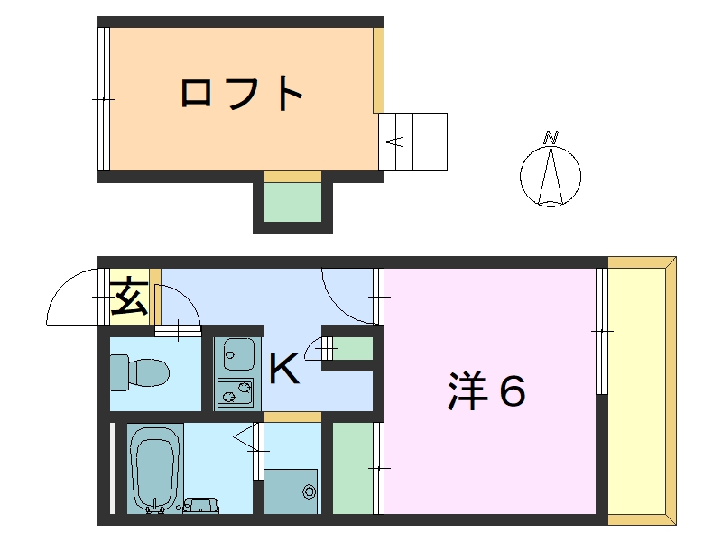 八木西口マンションの間取り