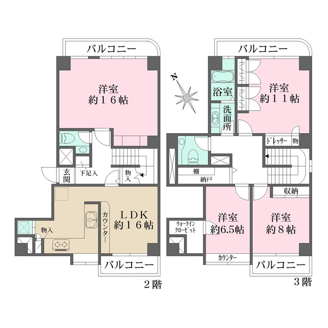 カーサエルフの間取り