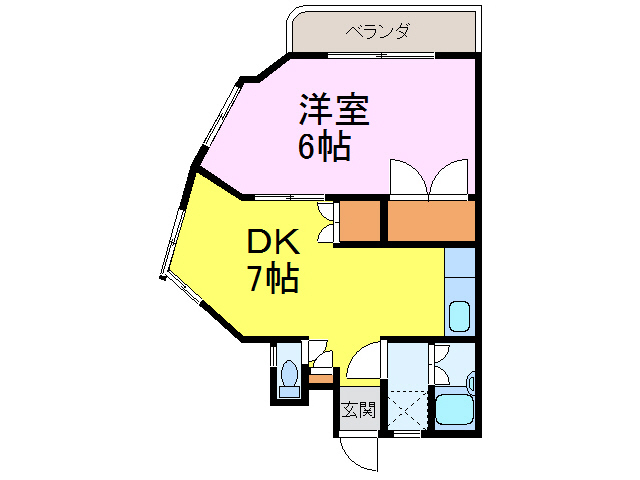 【古河市本町のマンションの間取り】