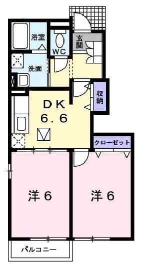 サングリーンハイツＡの間取り