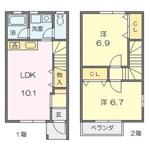 ミモザMIの間取り