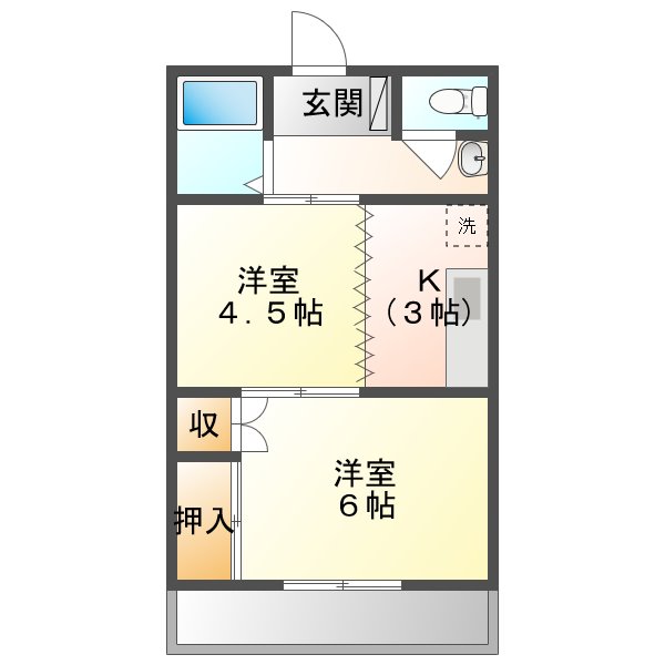 ブルーメン札元の間取り