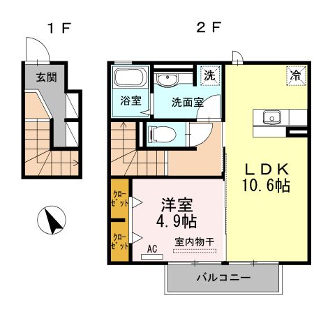 ブレード　リビーアの間取り