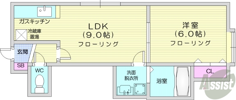 ミライコート2の間取り