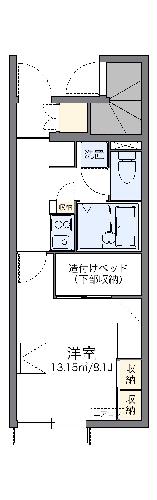 レオパレスベアート松阪の間取り