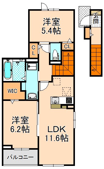 コンフォール北伊丹の間取り