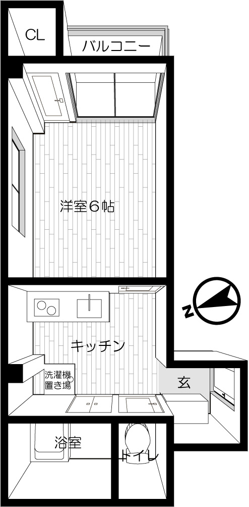 世田谷区等々力のマンションの間取り