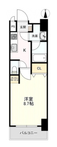 柳町CORALの間取り