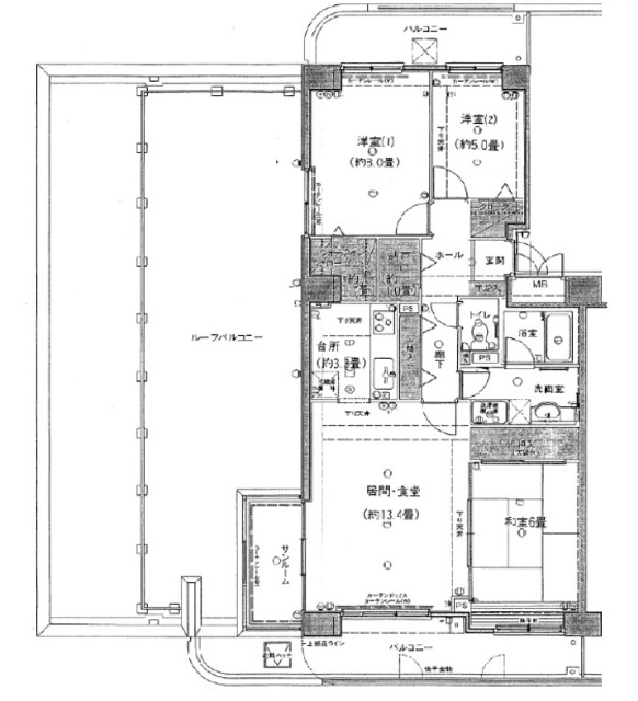 パストラルハイム佐倉志津弐番館の間取り