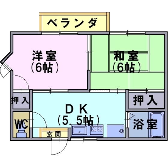 フォーブルデュオの間取り