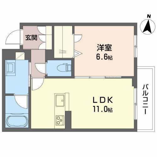 【小野市中町のマンションの間取り】