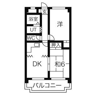 コーポ牛巻の間取り