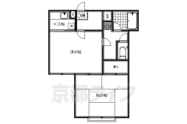 南谷ハイツの間取り